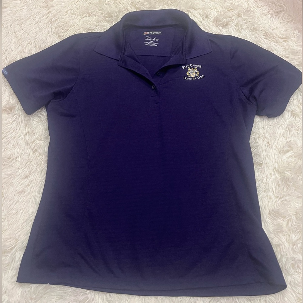 Bermuda Sands Polo Glen Cannon Country Club Embroidery Women’s size M purple